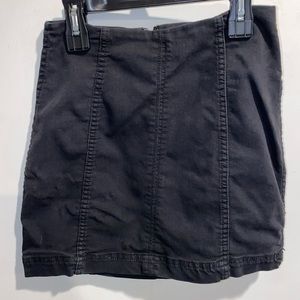 Black jean skirt